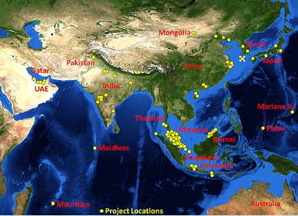 Location of International Projects